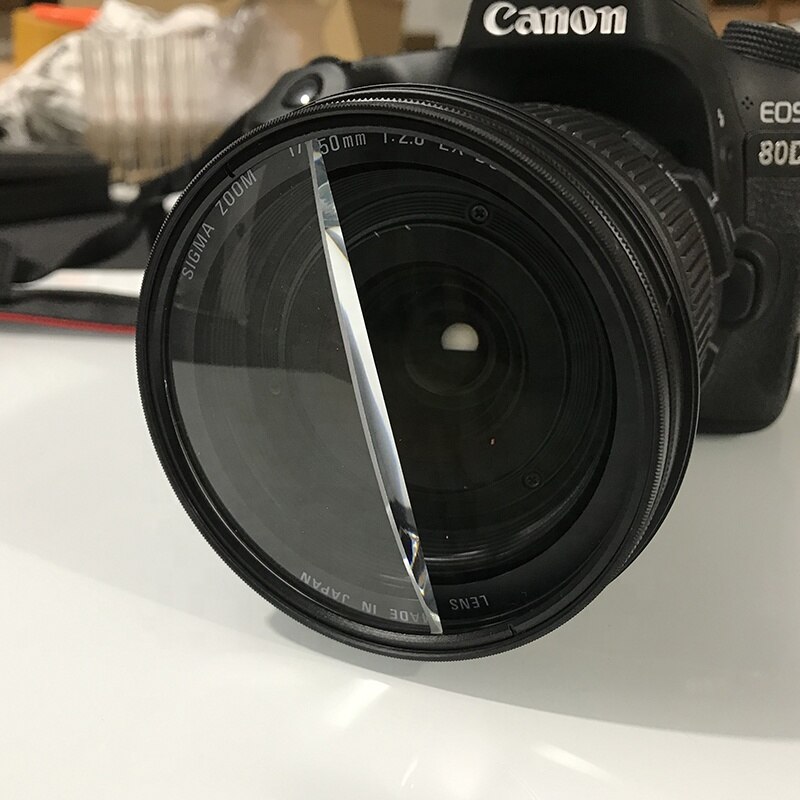 77mm Photographic Foreground Blurry Split Refractive Prism Split Focus Filter SLR Accessories