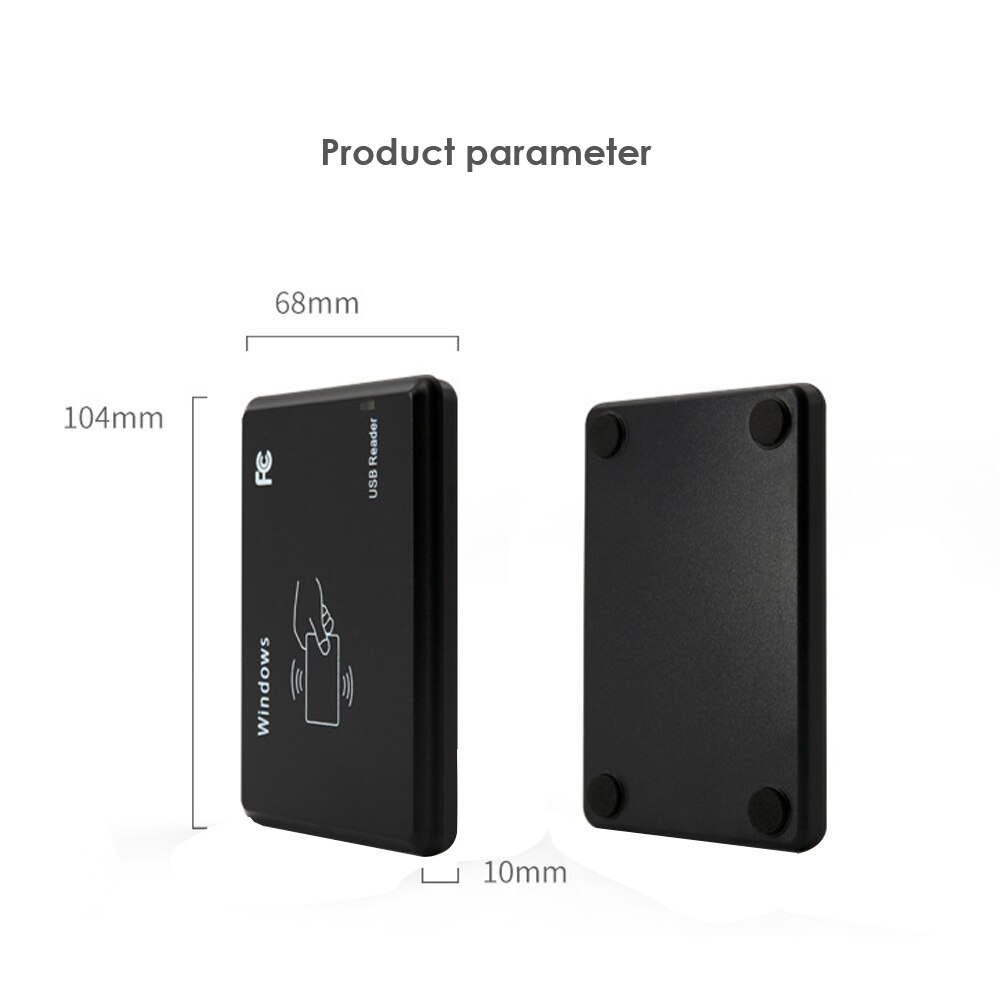 Smart Card Reader No Driver issuing device 125KHz 13.56MHz Dual Frequency USB RFID Reader for Access Control