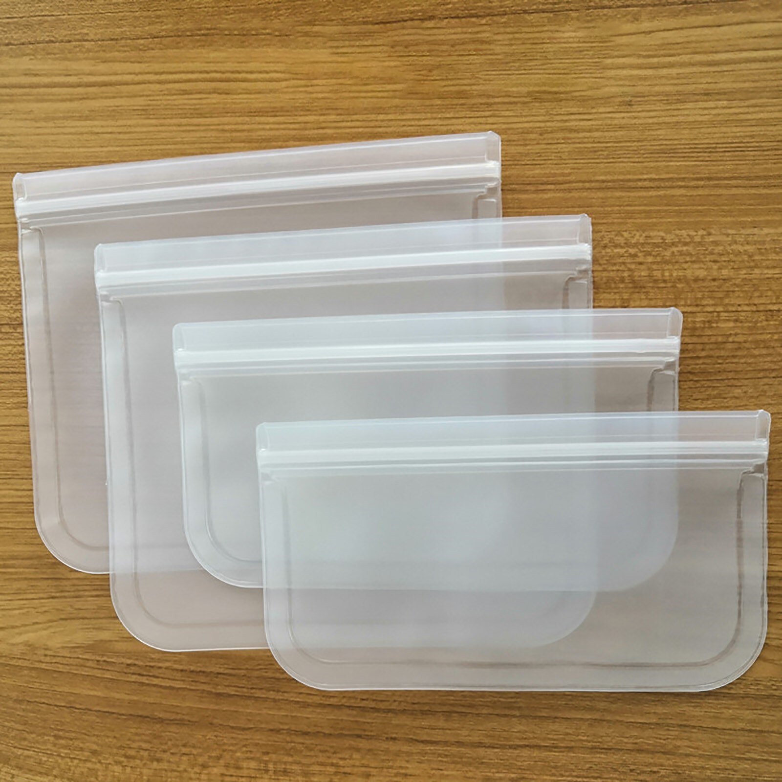 Food Bag Reusable Fresh-keeping Bag Fruit And Vegetable Sealed Bag PEVA Leak-proof Food Storage Ziplock Bag