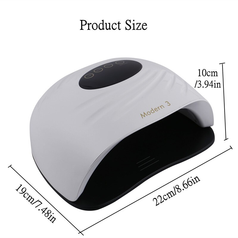 Built-in Cooling Fan Nail Dryer 3 in 1 Quick Dry Fast Curing Gel Lamp For All Kinds of Gel Polish UV Led Nail Lamp