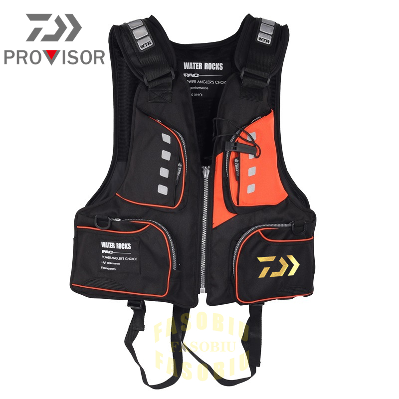 Shimano Vissen Reddingsvest Voorzichtigheid Gereflecteerd Licht Reddingsvest Hoge Drijfvermogen 120Kg Buiten Vest Multi-Pocket Vissen Vest: black gold