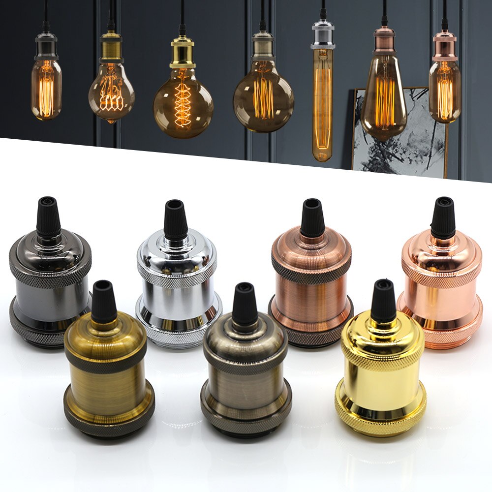 Vintage Hanger Gloeilamp Lamphouder E27 Socket Schroef Base 110V 220V Aluminium Industriële Retro Fittings Lamphouder voor Thuis