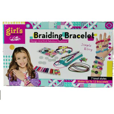 Girls Handmade Bracelets Kits DIY Toys Kids Making Kit Braided Thread String DIY Arts Crafts Lucky Rope Friendship: Default Title