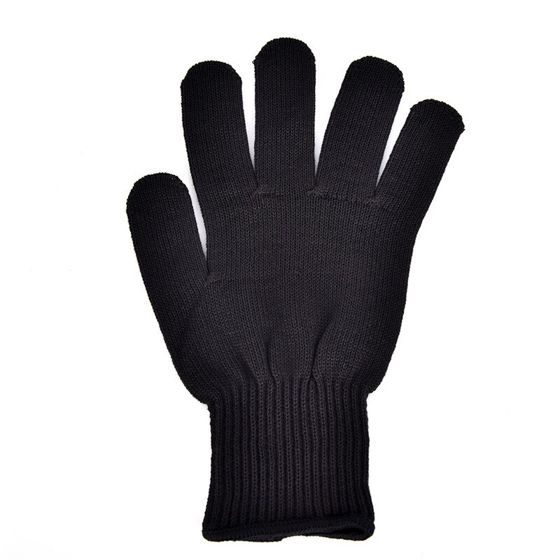 Heat-resistant Gloves, Heat-resistant And Scald Resistant Gloves For Microwave Oven Baking Cotton: Black 24X7.5cm