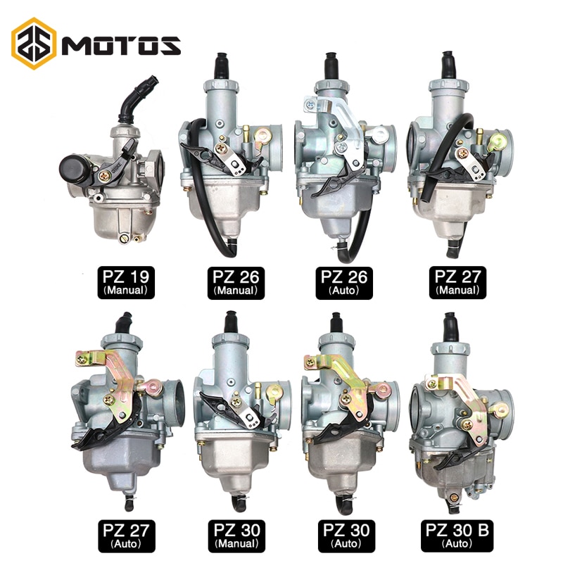 ZS MOTOS Motorrad PZ19 PZ26 PZ27 PZ30 Auto Hand Kabel Keil Vergaser Für 50cc-250CC Schmutz Grube Fahrrad ATV quad Vergaser