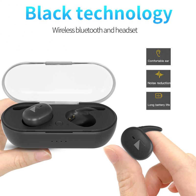 Wireless Earphones Bluetooth 5.0 With Microphone HD Call Handfree Sport Headset With Charging Box Portable Stereo Sound Earphone