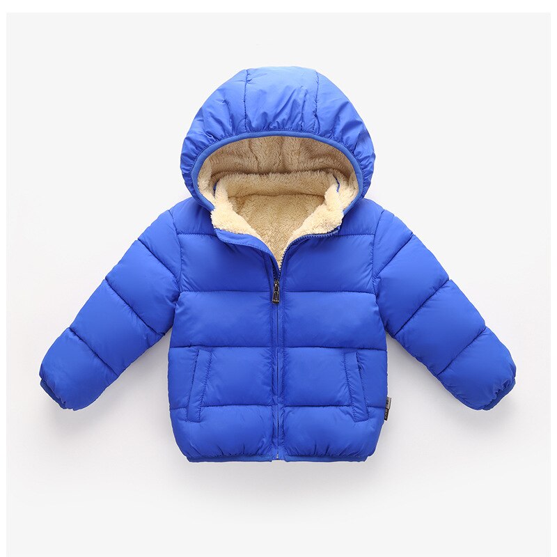 Fleece vinterparkas barn varma kläder för flickor pojkar varma tjock sammet barnkappa baby ytterkläder spädbarnsöverrock