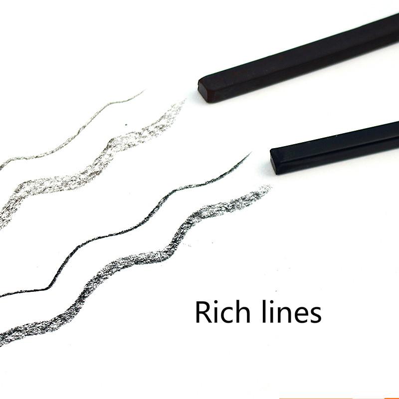Brown Charcoal Pencil Black Willow Charcoal Stick Water Soluble Sketch Charcoal Strips Drawing Pencil Sketch Painting Supplies