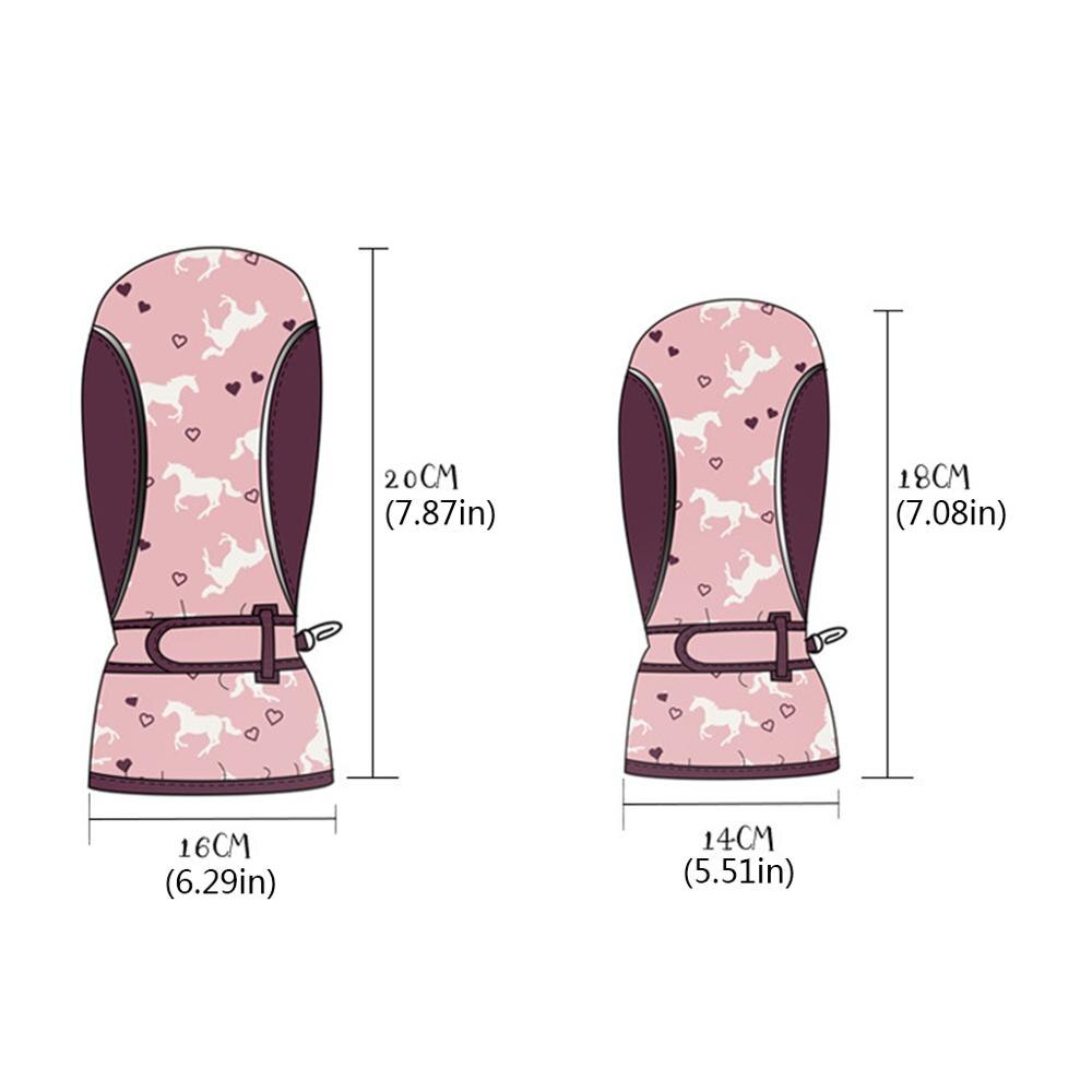 Schattige kinderen warme skihandschoenen jongens meisjes winter outdoor waterdichte antislip wanten