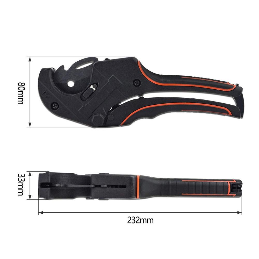 42MM PVC Pipe Cutters Aluminum Alloy Tube Cutting PPR Tube Cutter Scissors with SK5 Steel Blad Up for Cutting Pipe