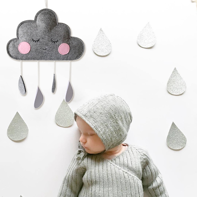 INS Baby Decoration Room Additions To The Room Baby Room Decor for Baby Bedroom Decoration Bedroom Girl Clouds Hanging Ornaments