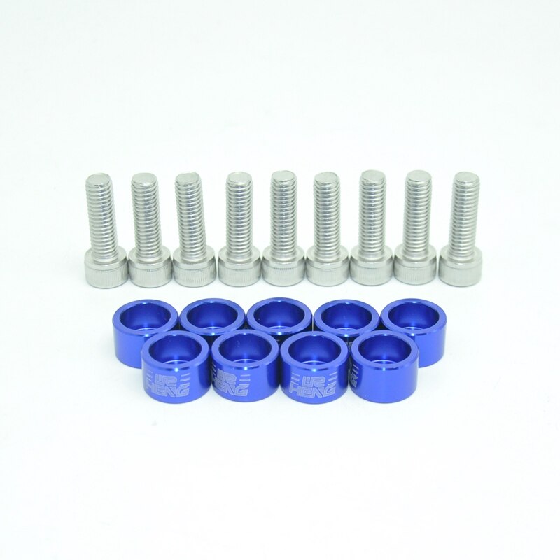 8MM Metric Header Cup Washers Kit Various for Civic B D F H K Engines: Blue