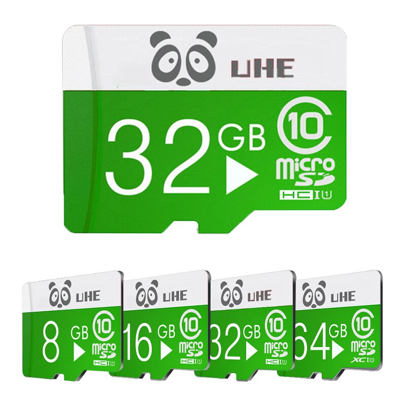 Green Micro SD 32GB memory card 64G class10 microsd tf carte 16GB 8GB 4GB flash memory with card reader mini