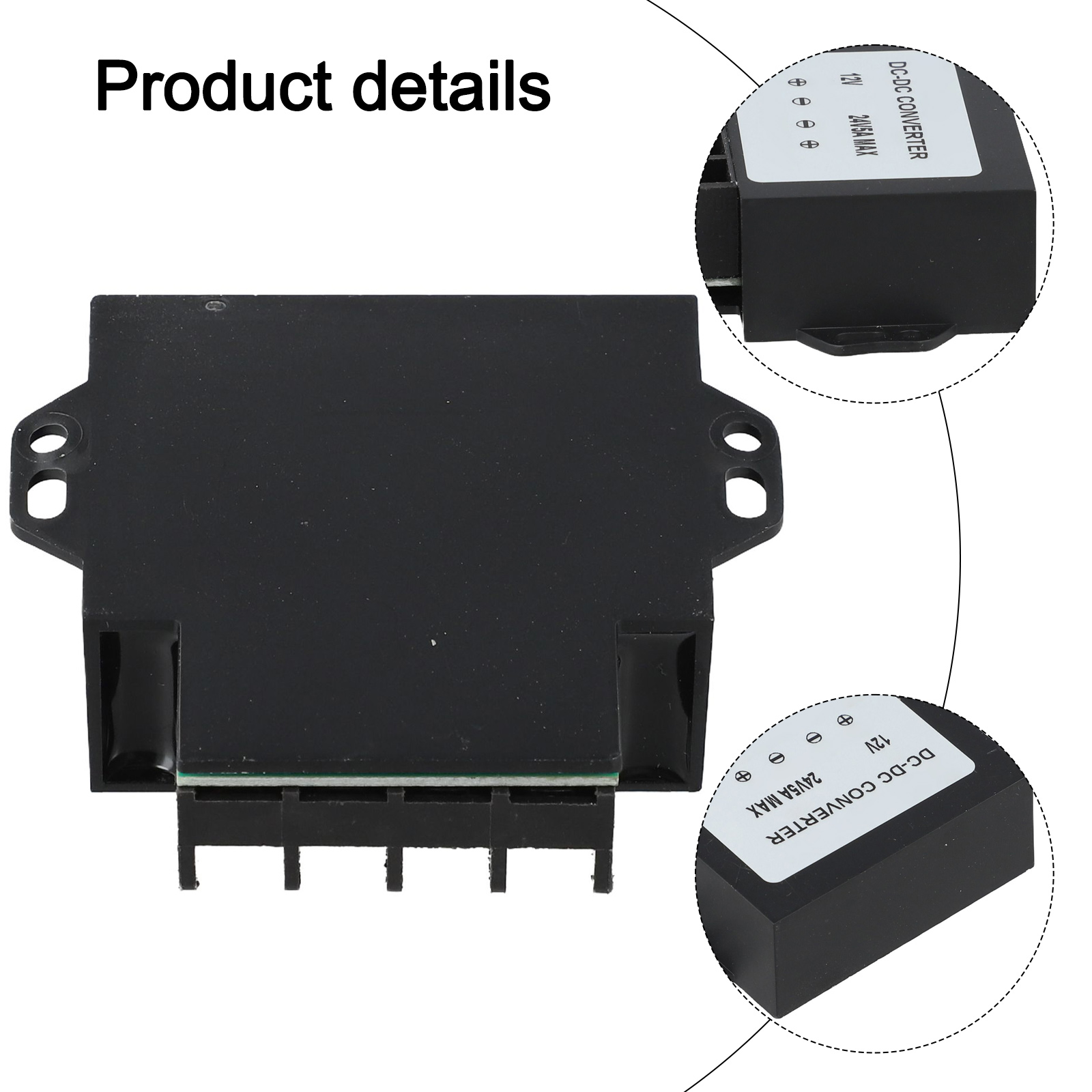 12V To 24V DC-DC Converter For Power Conversion Working Efficiency 96 Easy Installation IP68 Waterproof For Automotive