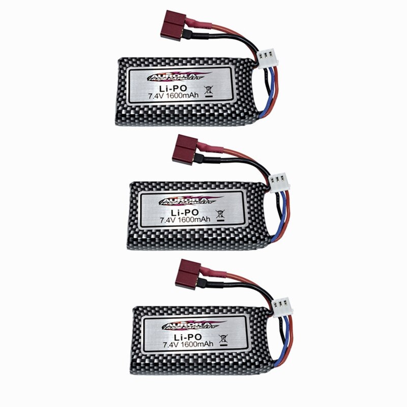 1-5Pcs Original 7.4v Battery For 9125 Remote Control Rc Car Spare Parts 7.4v 1600mah Lipo Battery XLH 9125 battery 1600mah 7.4V: White