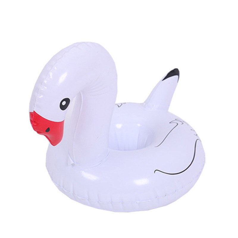 Mini water opblaasbare bekerhouder voor zwembad, Eenhoorn Flamingo Drinken Bekerhouder, zee strand speelgoed voor festival party drijvende