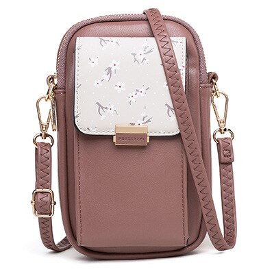 Mode Mini Vrouwen Schoudertassen Vrouwelijke Telefoon Portemonnee Messenger Bag Kleine Crossbody Tas: Dark Brown