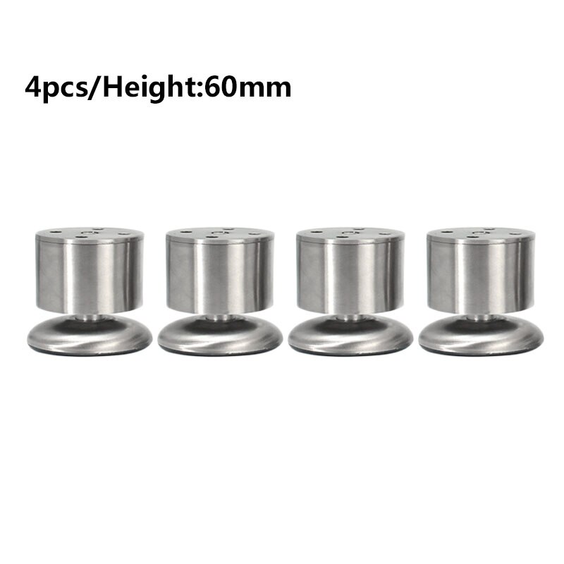 4pcs Stainless steel cabinet feet TV cabinet feet sofa feet coffee table legs support legs metal bed feet furniture feet: 4pcs 60mm