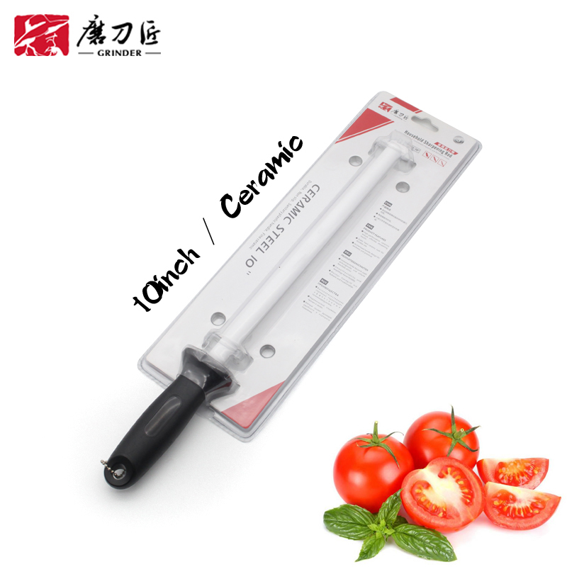 TAIDEA 12inch Knife Carmic Sharpening rod TG2006 Sharpening steel Kitchen sharpening system knife sharpener tool: 10 inch Ceramic