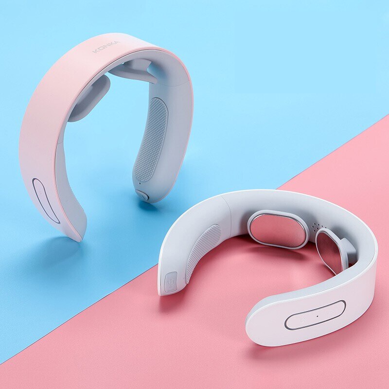 Masajeador eléctrico Shiatsu con forma de U de KONKA para espalda, cuello, hombro, cuerpo, masaje infrarrojo para coche/masajeador casero con caja de