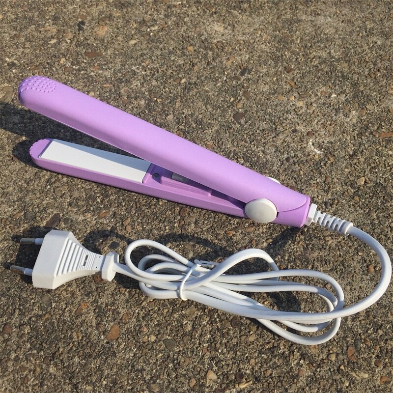 Hair straightener Mini Straightening Irons Hair Flat Iron Curling With EU Plug Fast Styling Tools 110-220V Dual Voltage