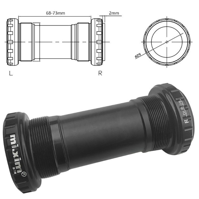 Mi.Xim Mountain Bike Bottom Bracket Thread Bottom Bracket Threaded MTB Bottom Bracket For Bike Mountain Bike Accessories