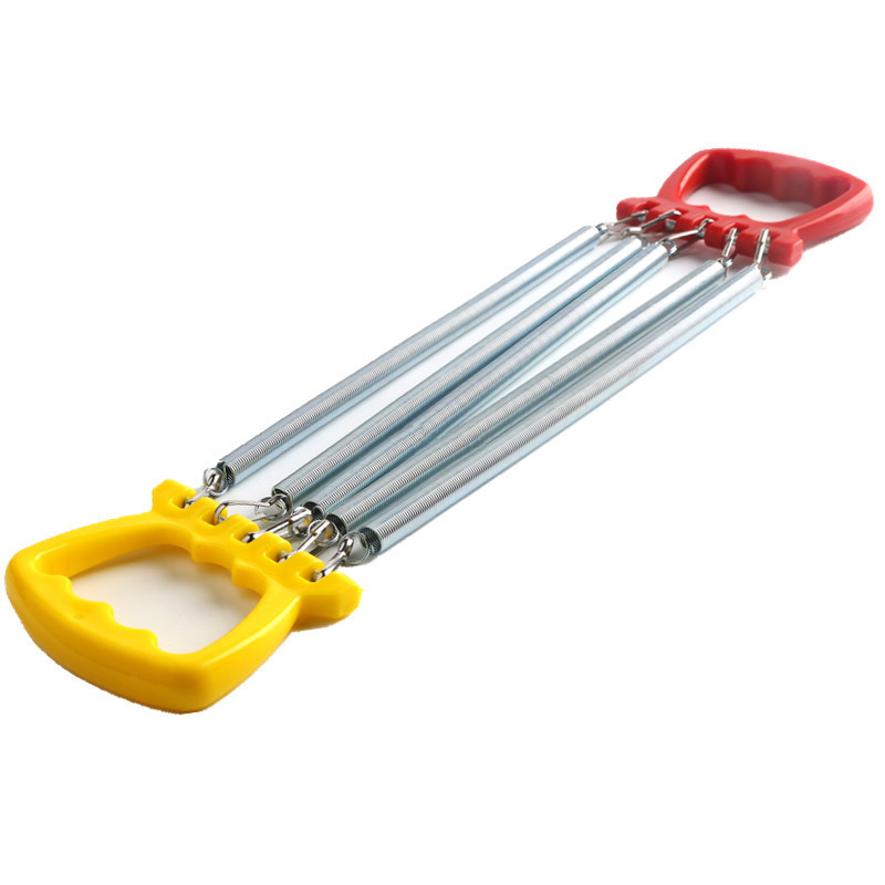 Children Spring Rally chest expander Forearm Training Exerciser Hand Grips Strength Arm Bodybuilding Expander Fitness: yellow