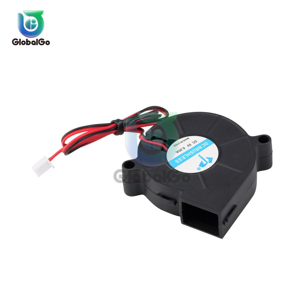Ventilateur Turbo de refroidissement sans balais 5V/12V/24V, pièces d'imprimante 3D, 2 broches pour extrudeuse, ventilateur de Turbine de refroidissement cc, 5015