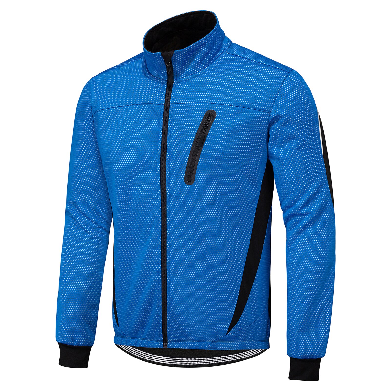 Winter Cycling Jacket Waterproof jacket men Windproof Thermal Fleece Jacket Coat Bicycle Running Riding Light-reflecting jacket