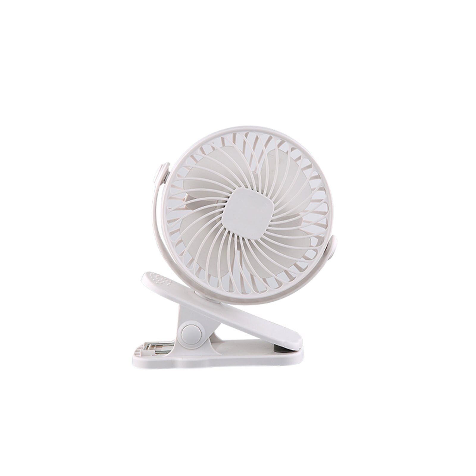 Elektrische Ventilator Voor Thuis Usb Opladen Desktop Clip Kleine Ventilator Thuis Kantoor Student Slaapzaal Stille Ventilator: White(1200MA)