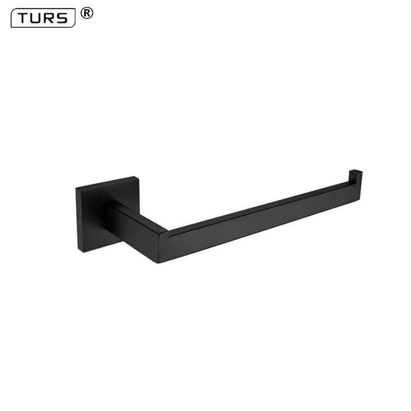 SUS 304 Stainless Steel Bathroom Hardware Set Black Matte Paper Holder Toothbrush Holder Towel Bar Bathroom Accessories: Towel Ring