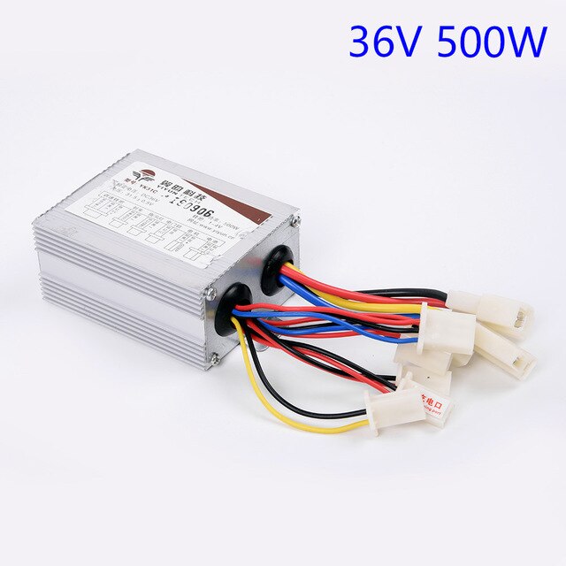 Bicicleta Eléctrica 36V/48V 17A Controlador De Onda Sinusoidal 6mos Con Linea De Luz Para Motor De 250w