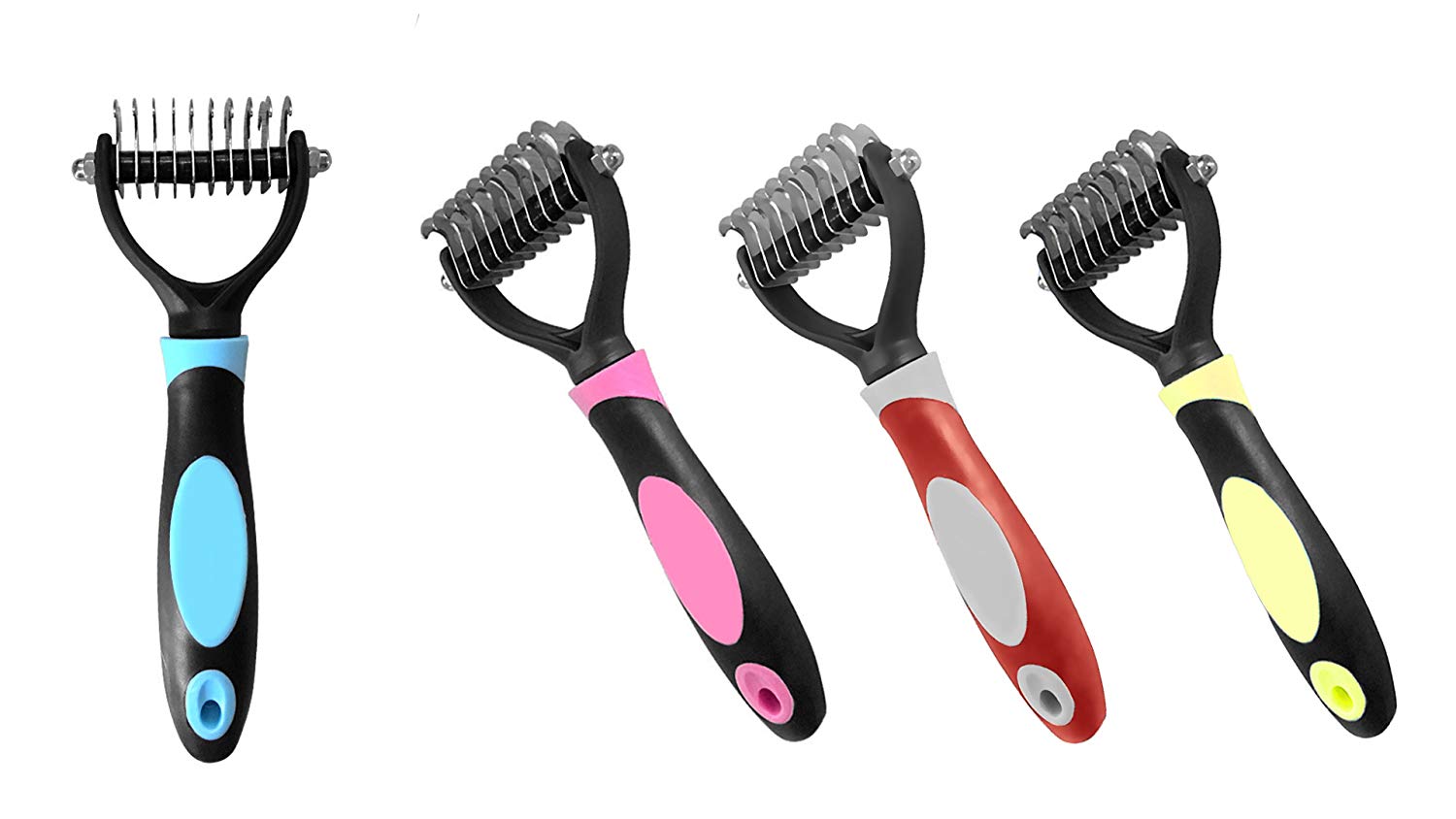 Dematting Comb Brush Mat Remover Dog Undercoat Rake Tool for Cats Small Long Hair Poodles Large Shedding Pet Grooming Tools