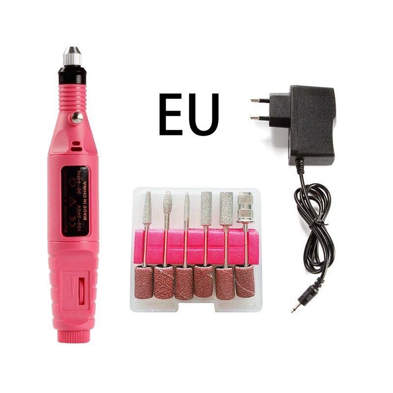 Apparecchi elettrici per Manicure Pedicure USB Macchina Del Trivello Del Chiodo Della Cuticola Remover Gel Unghie Artistiche Punte da Trapano Fresatura Rettifica Frese E Taglierine Per Micro SIM: GJ1451FEU