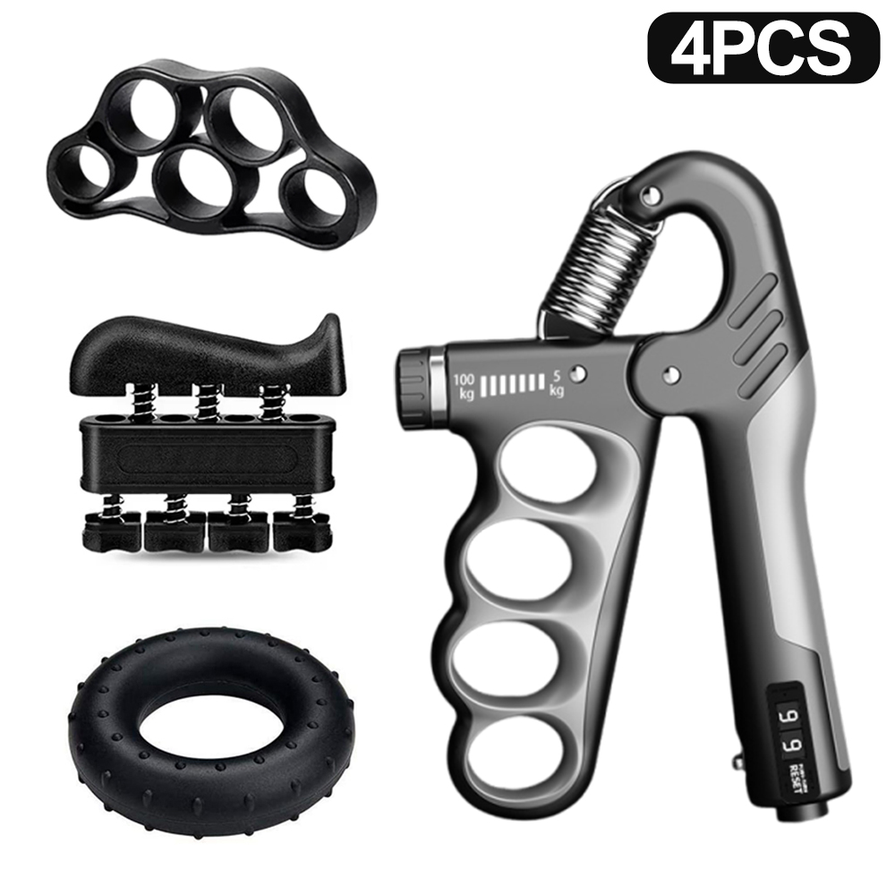 5-100Kg Adjustable Heavy Hand Gripper Fitness Hand Exerciser Grip Wrist Training Finger Gripper Hand Strengthener For Patient: Gold