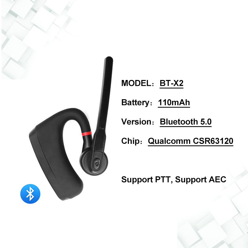 Anysecu NEUE BT-PTT Adapter BT-X1/X2 kabellos-kompatibel PTT Headset PTT Für Y15 ZELLO Walkie Talkie GT12 Bluetooth PTT