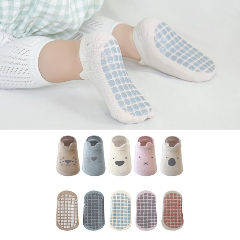 Wecute Indoor Babysokjes Voor 0-3years Baby Meisje Jongens Vloer Antislip Sokken Gekamd Katoen Zachte Comfortabele Kinderen Kawai sokken