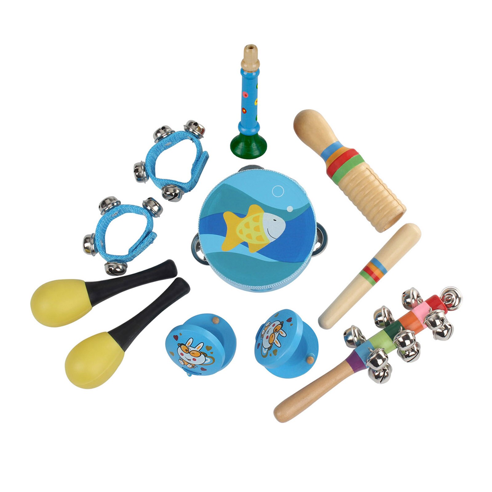 musikalisches spielzeug 11 stück Bildungs Musical Instrumente Sensorischen... – Grandado