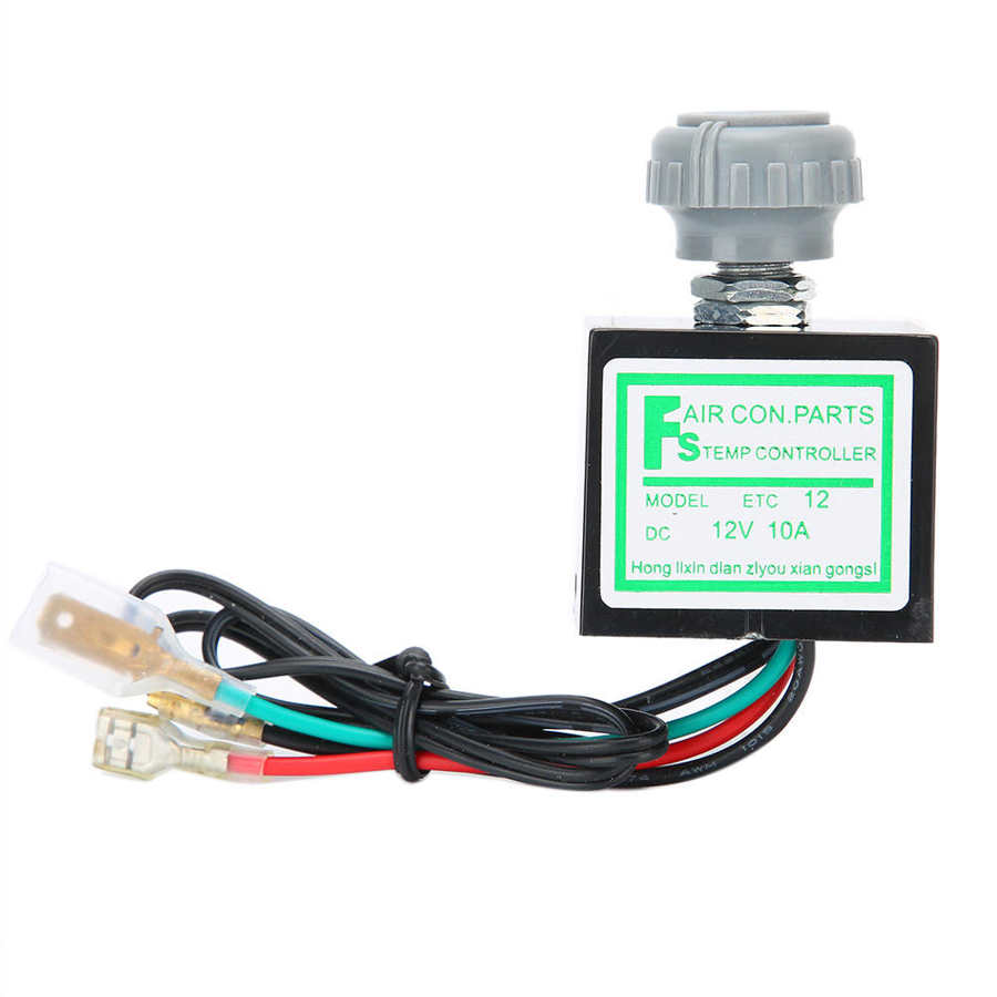 A/C Temperature Switch 10A Car Air Conditioner Electronic Thermostat Switch Temperature Control Auto Accessory