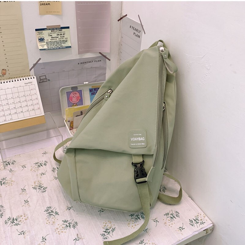 Nylon School Bags for Teenage Girls Large Capacity School Laptop Backpacks Women Travel Shoulder Bags College Students Bookbags