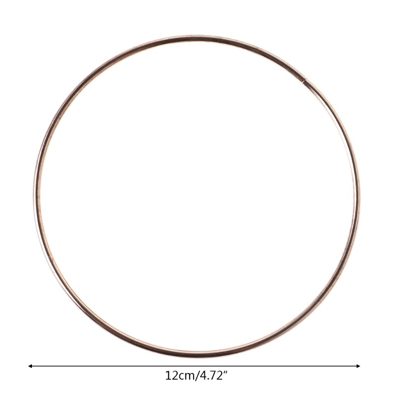 Metalli unelma sieppari unelma sieppari rengas macrame käsityö vanne diy lisävaruste 35-190mm xx9b