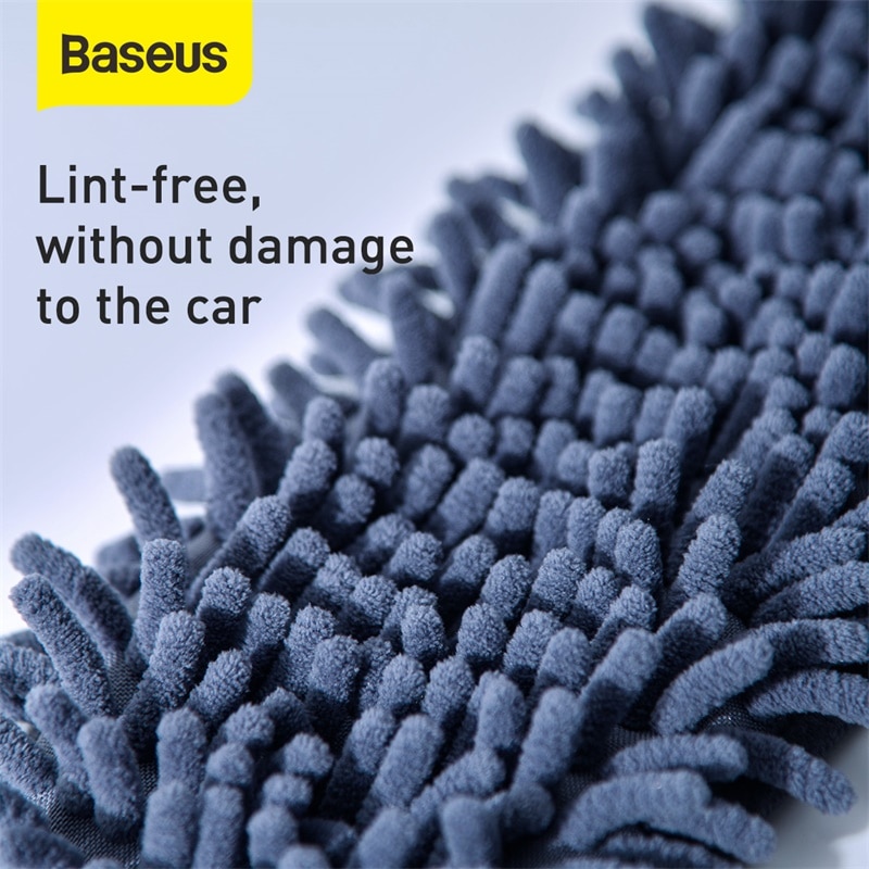 Baseus-mopa para suelo de microfibra cepillo de lavado de coches, manos libres, cepillos de limpieza de vehículos, mopa plana suave, herramientas de limpieza del hogar