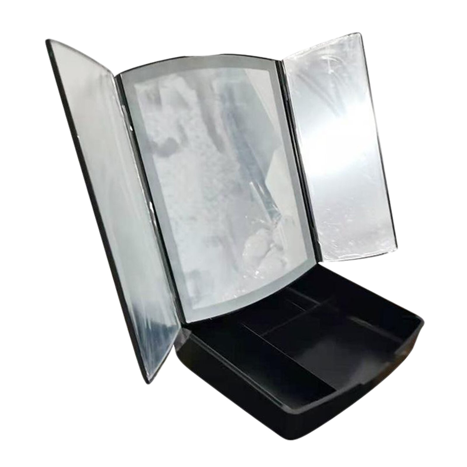 LED Makeup Mirror Vanity Mirror & Makeup Tray Touch Screen Dimming Vanity Mirror Table Desk Cosmetic Mirror