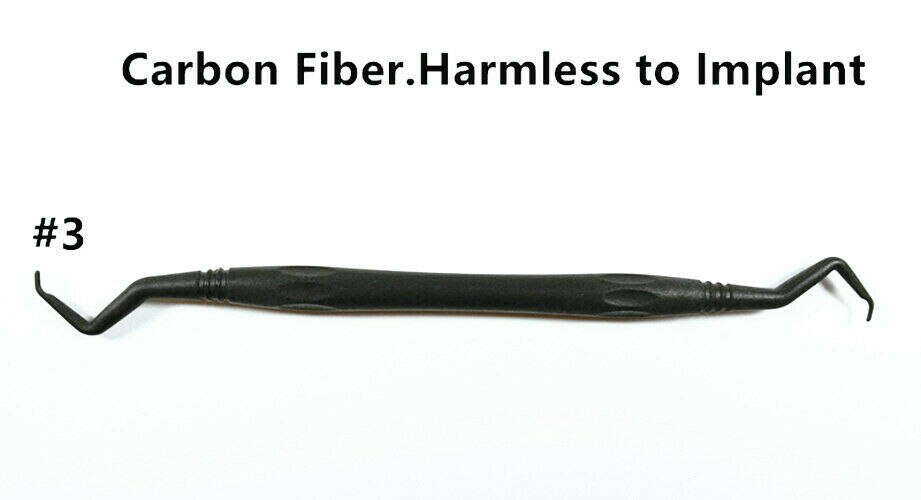 4pis/Lot Dental Carbon Fibre Implant Scaling Scaler Periodental Cleaner NoHarmTo Implants 134