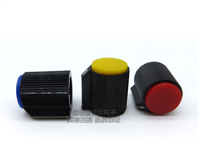 4 stk plast bakelit knop 115b potentiometer kontakt hætte 13*16 blænde 6. 4mm anvendelig instrumentering overflade