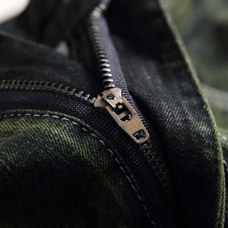 Pantalones vaqueros para hombre, Jeans elásticos verdes de talla grande, informales, rectos, de , clásicos, de , 2022