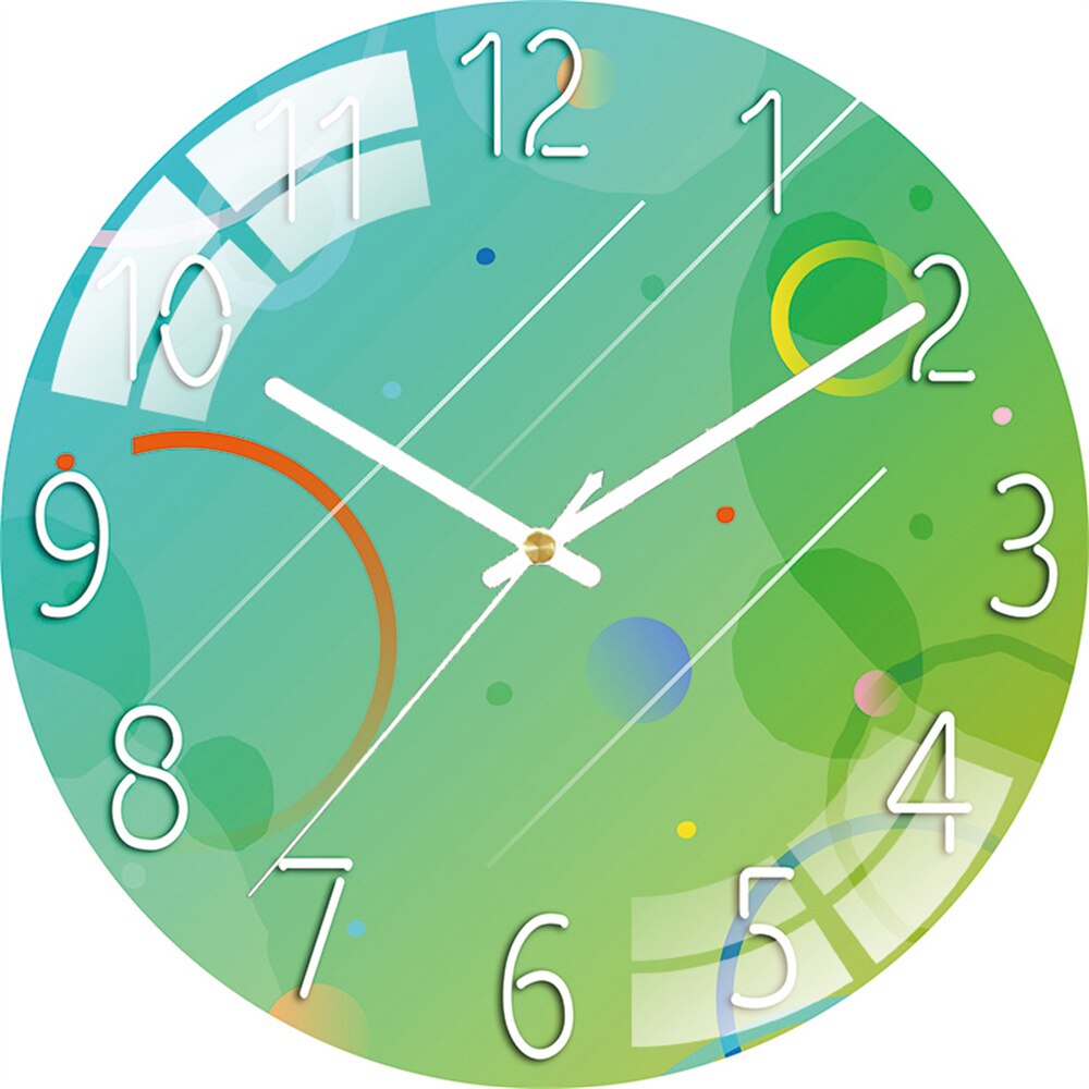 Quiet Round Fruit Wall Clock Kitchen Home Decor Water droplets Modern 3D Clocks for Living Room Decoration Accessories: 9 30cm
