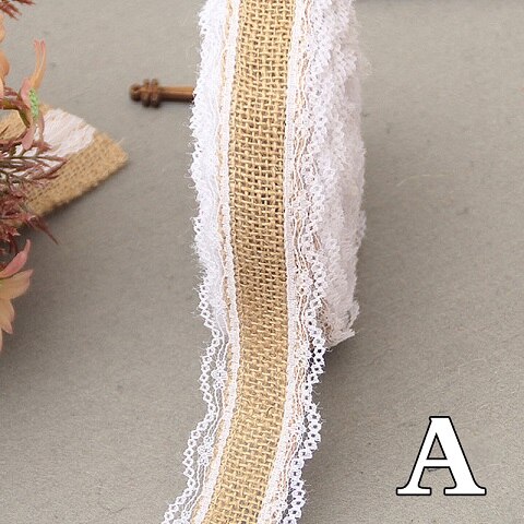 Mode Accessoires, Jute Banner, Home Decor, Bruiloft Accessoires, Jute Lint, Jute Roll, hessische Jute, Party Accessoires: A-2.5CM