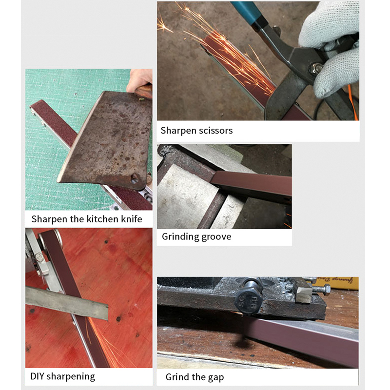 Electric Belt Sander Machine Angle Grinder Mini DIY Electric Sanding Polishing Machine Tools 330x10MM Abrasive Belts