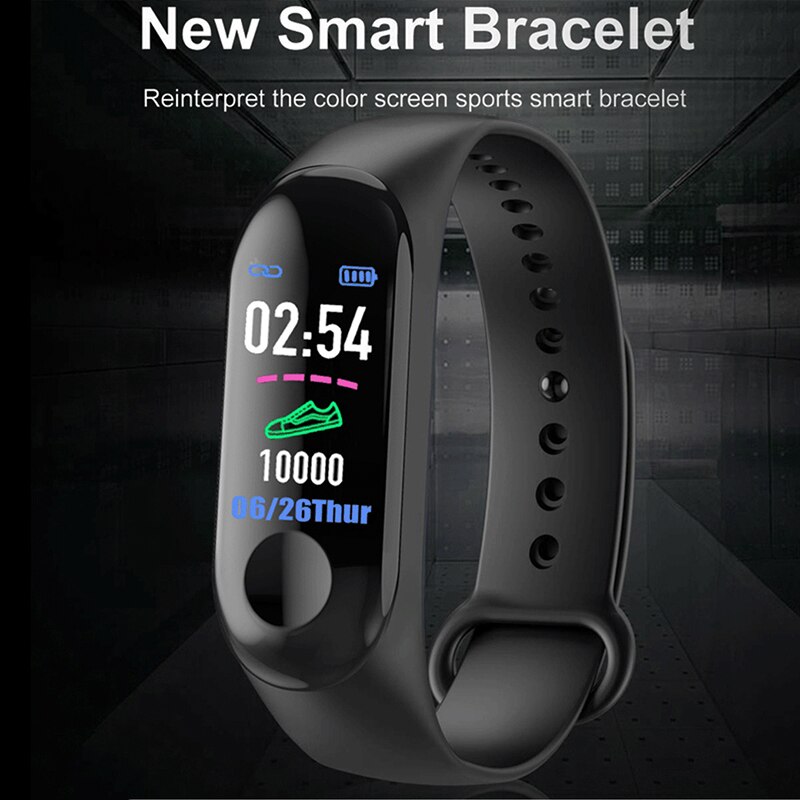 M3 Smart Bracelet Heart Rate Blood Pressure Health Waterproof Smart Watches M3 Pro Bluetooth Watch Wristband Fitness Tracker